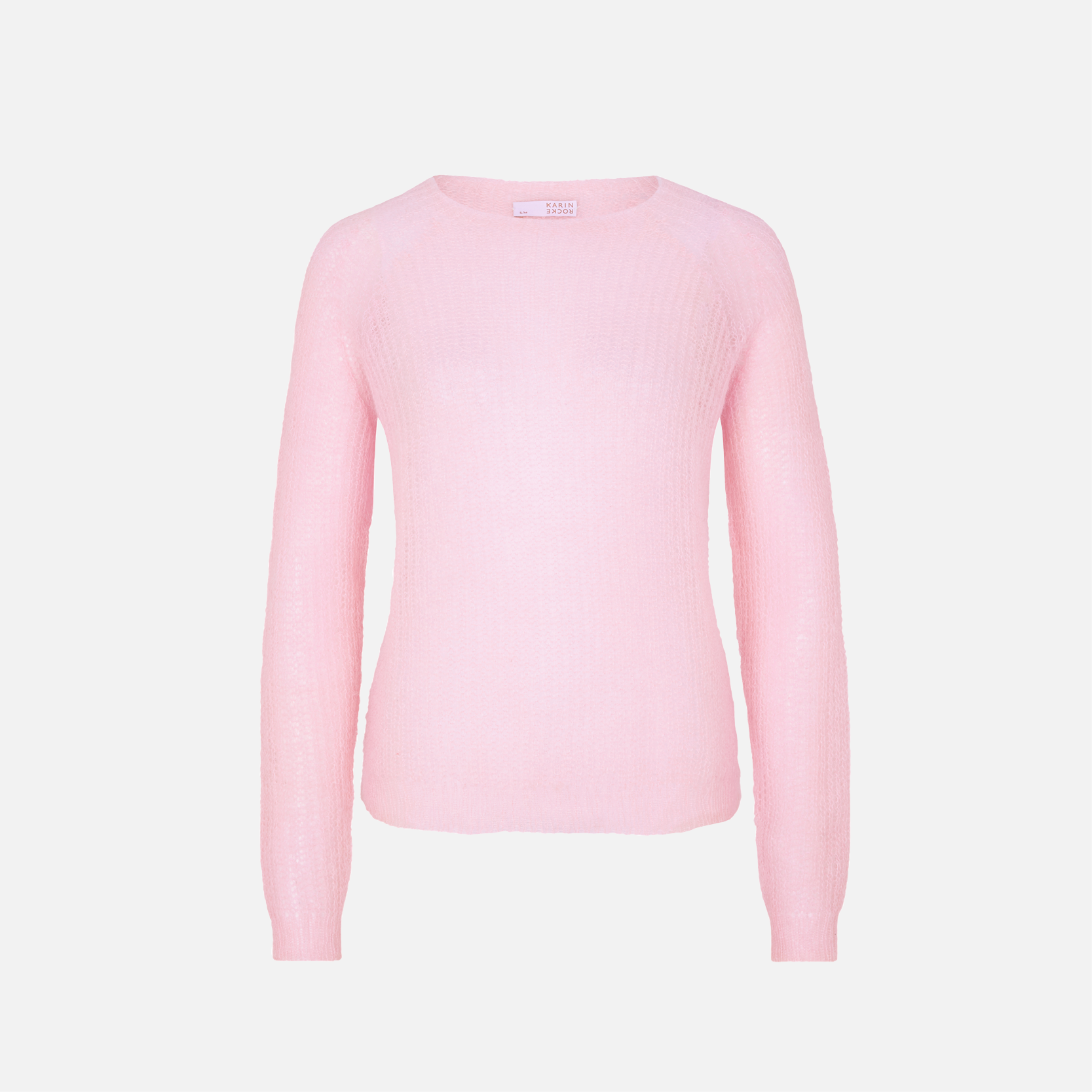 sheer mohair crew neck