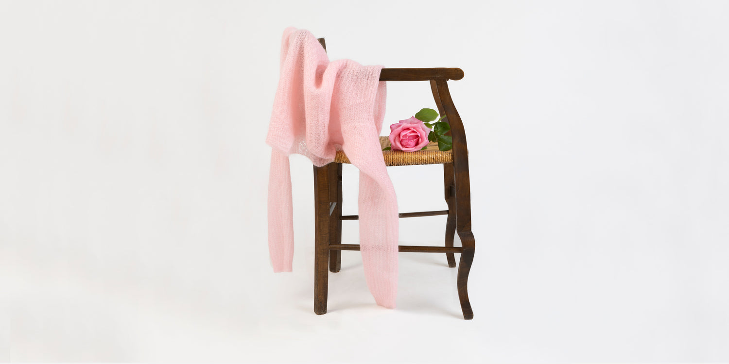 sheer mohair crew neck