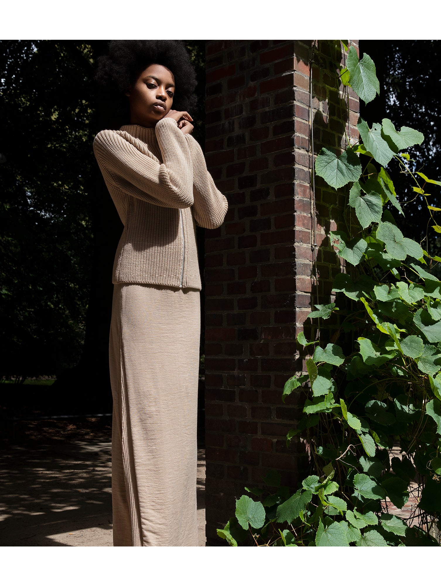 Skirt Maxi in Cozy Merino Knit