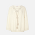 Karin Rocke Oversized v-neck in merino wool jumpers off white