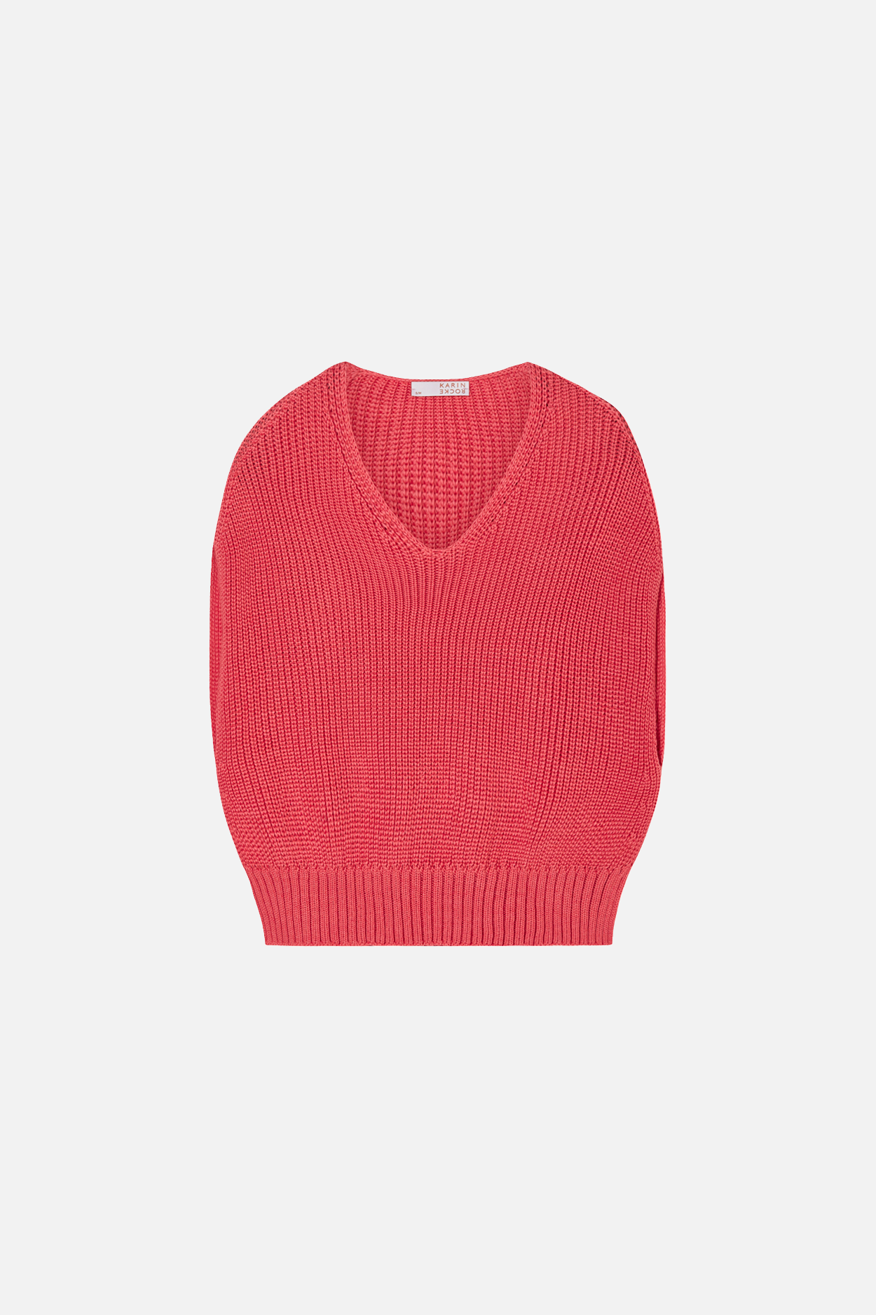 Karin Rocke Pullunder V-neck slip overs soft coral red