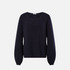 Karin Rocke blousy jumper in merino wool jumpers deep blue