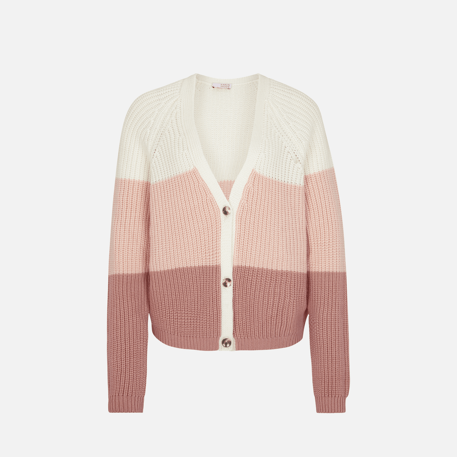 Boy cardigan block stripes - www.karinrocke.com