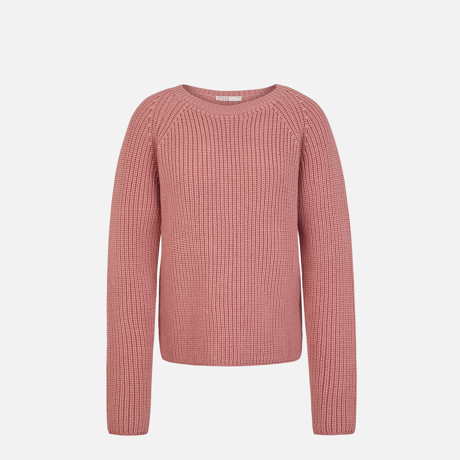 Karin Rocke chunky crew neck jumpers antic rose