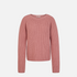 Karin Rocke chunky crew neck jumpers antic rose