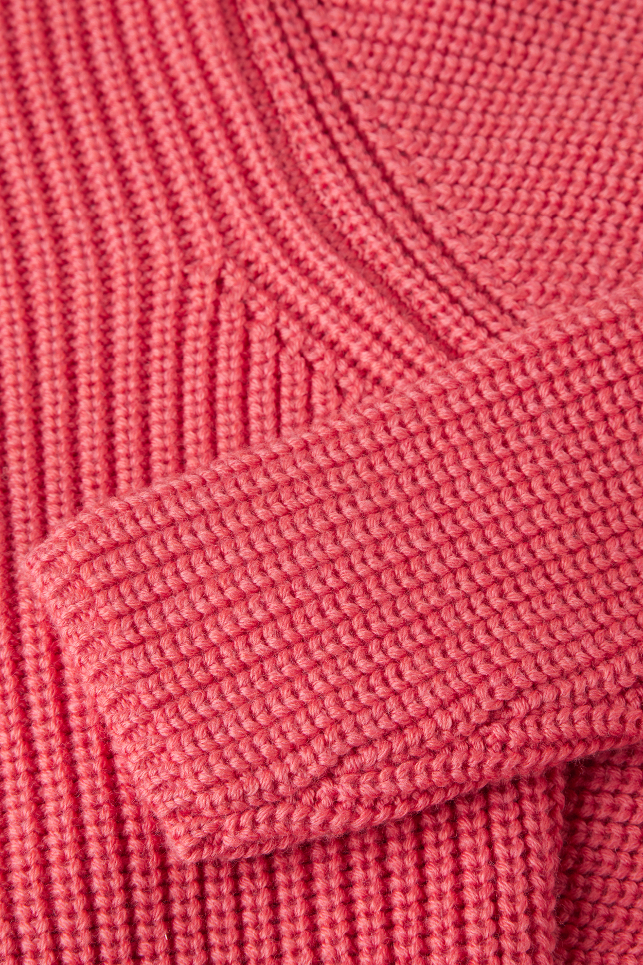 Karin Rocke chunky zip jacket cardigans soft coral red