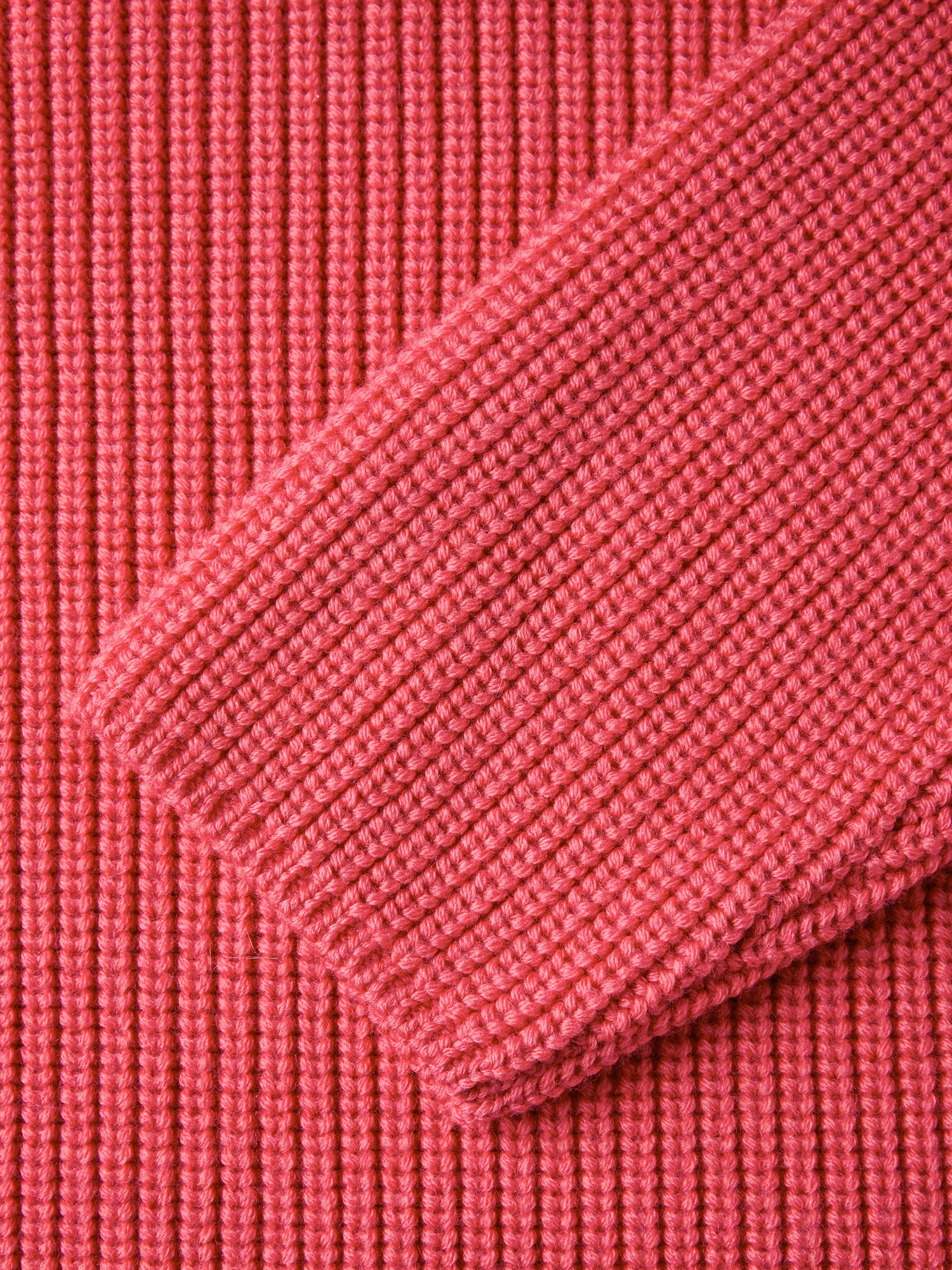 Karin Rocke cropped stand colour jumpers soft coral red