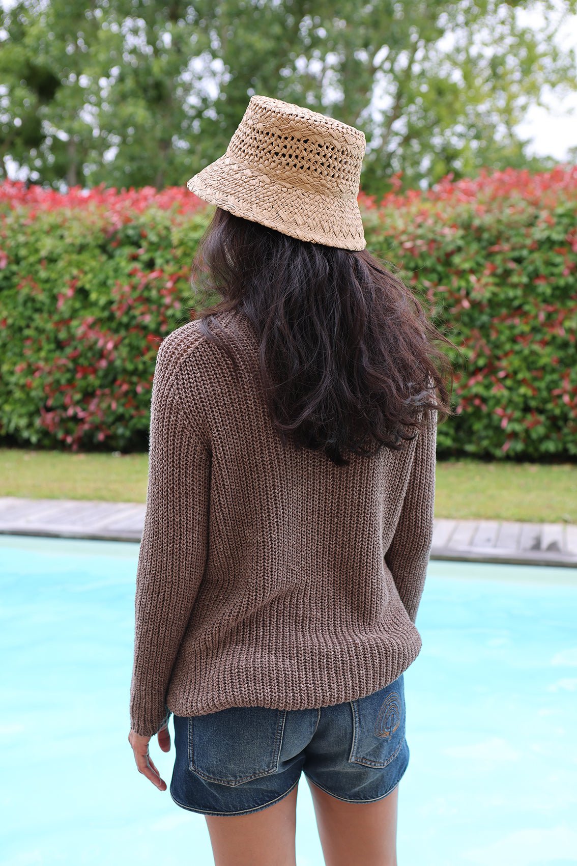 long linen blend pullover - www.karinrocke.com