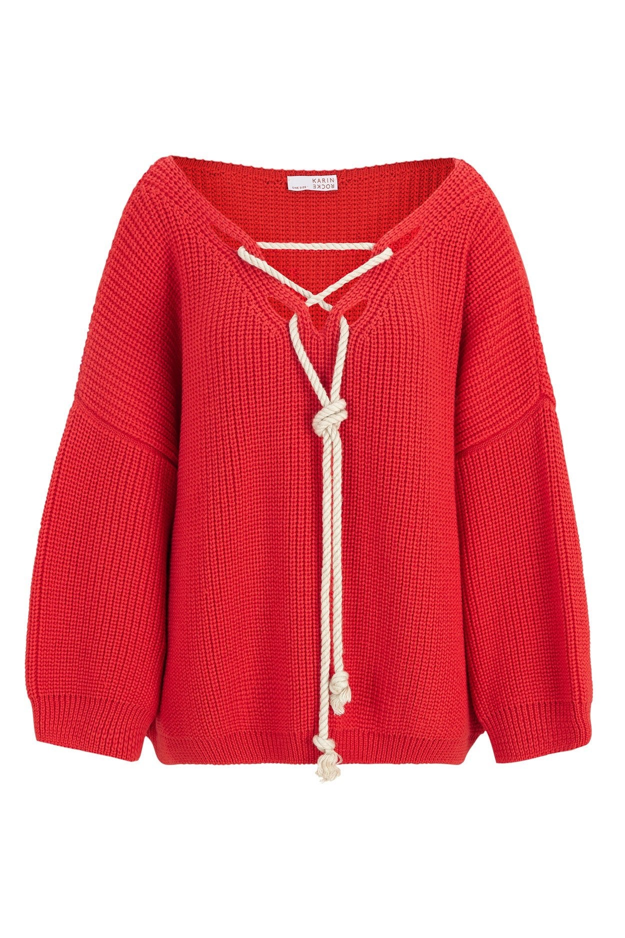 Karin Rocke Oversized v-neck in merino wool jumpers