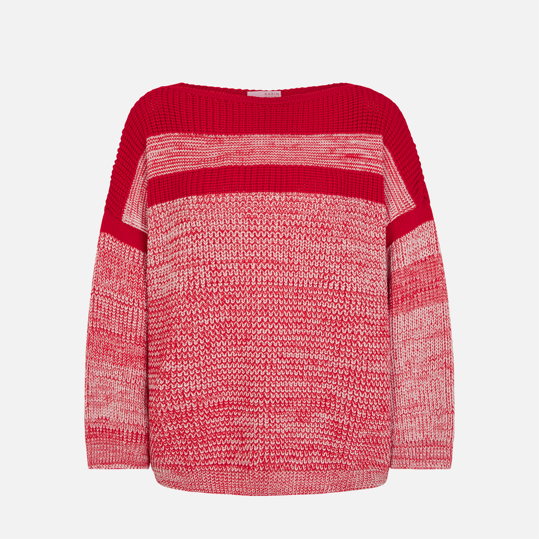 Karin Rocke oversized jumper in merino wool jumpers red mouliné