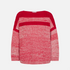 Karin Rocke oversized jumper in merino wool jumpers red mouliné