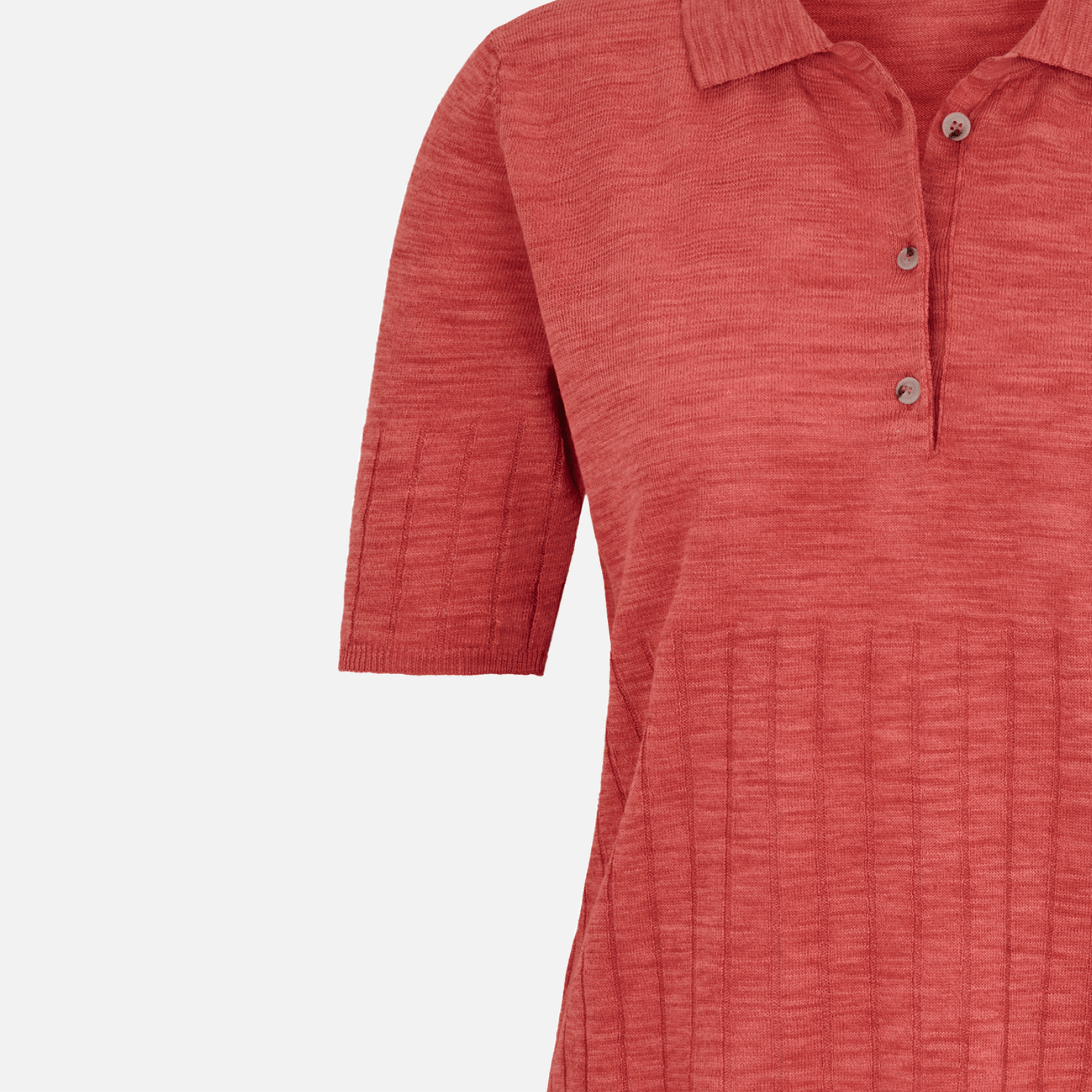 Polo neck in cotton and linen - www.karinrocke.com