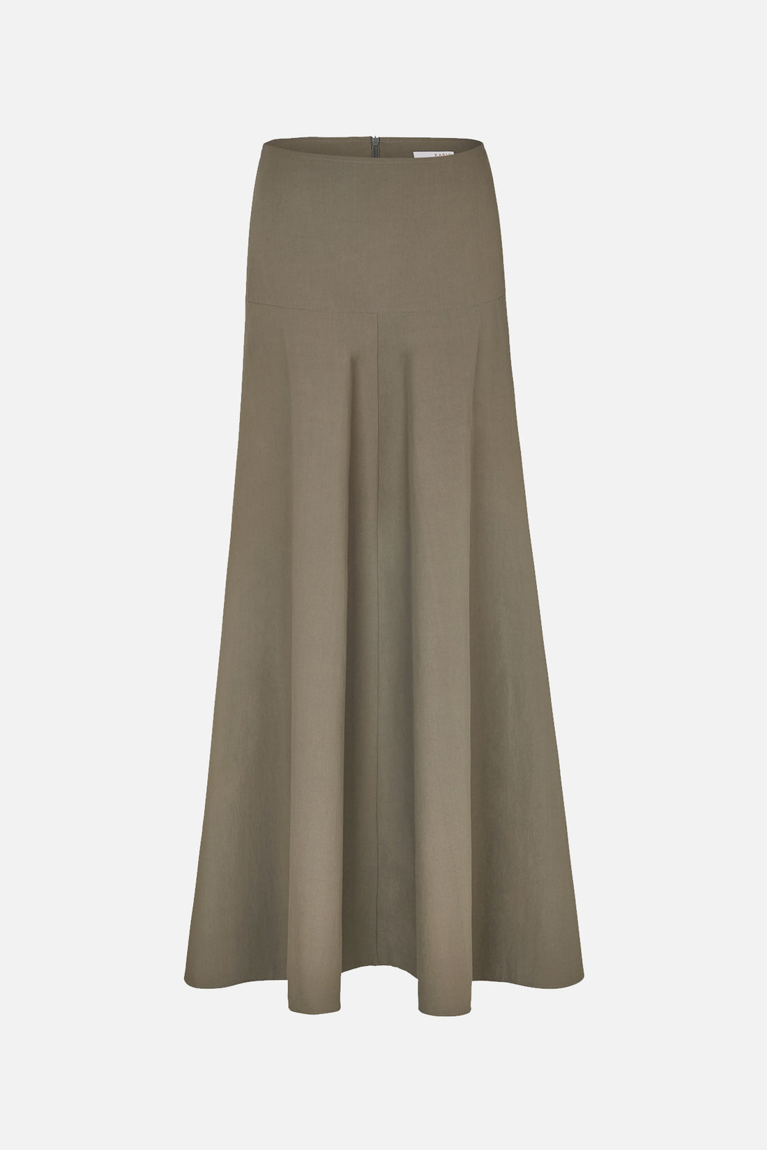 Karin Rocke poplin maxi skirt pants oliv