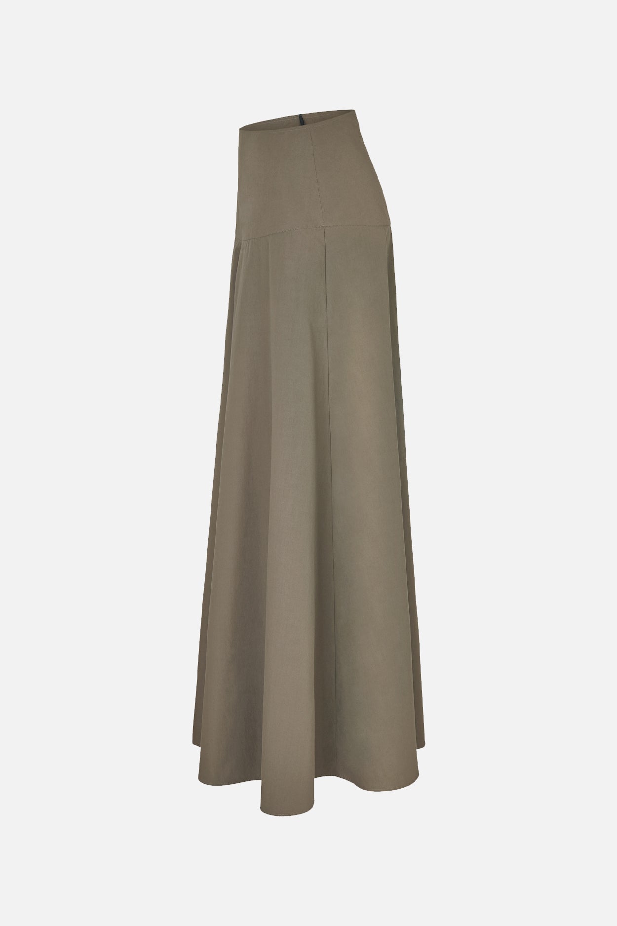 Karin Rocke poplin maxi skirt pants oliv