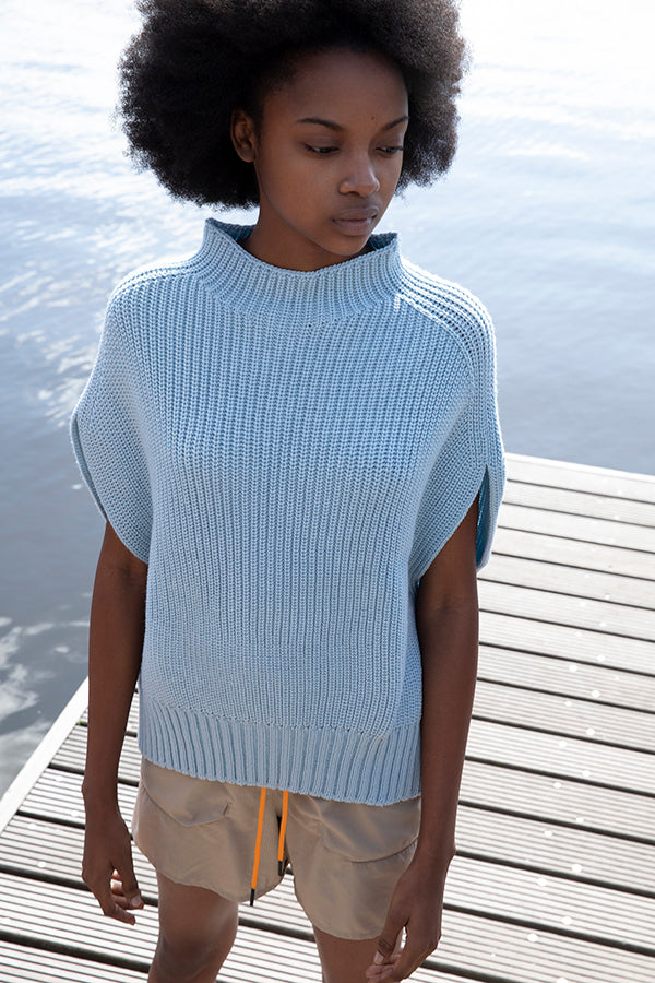 Karin Rocke Merino Pullunder slip overs light blue