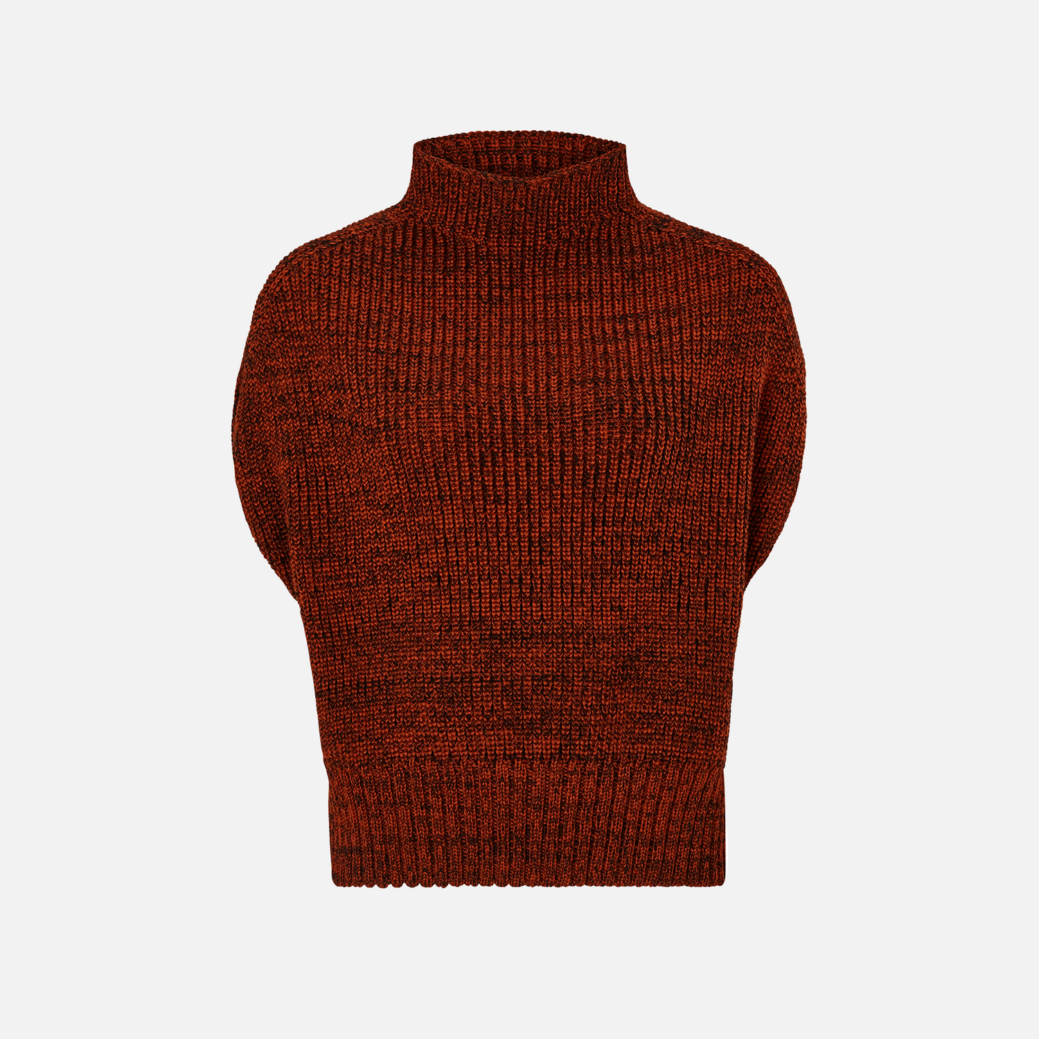 Karin Rocke slip over in mouliné tops Rusty black mix