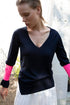 V - neck jumper in merino and silk - www.karinrocke.com