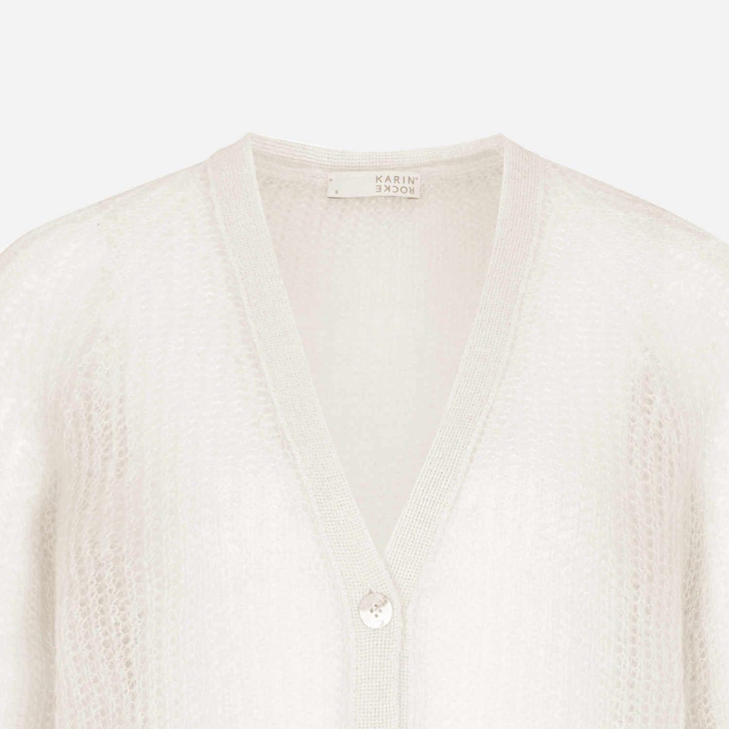 Karin Rocke sheer mohair cardigan cardigans