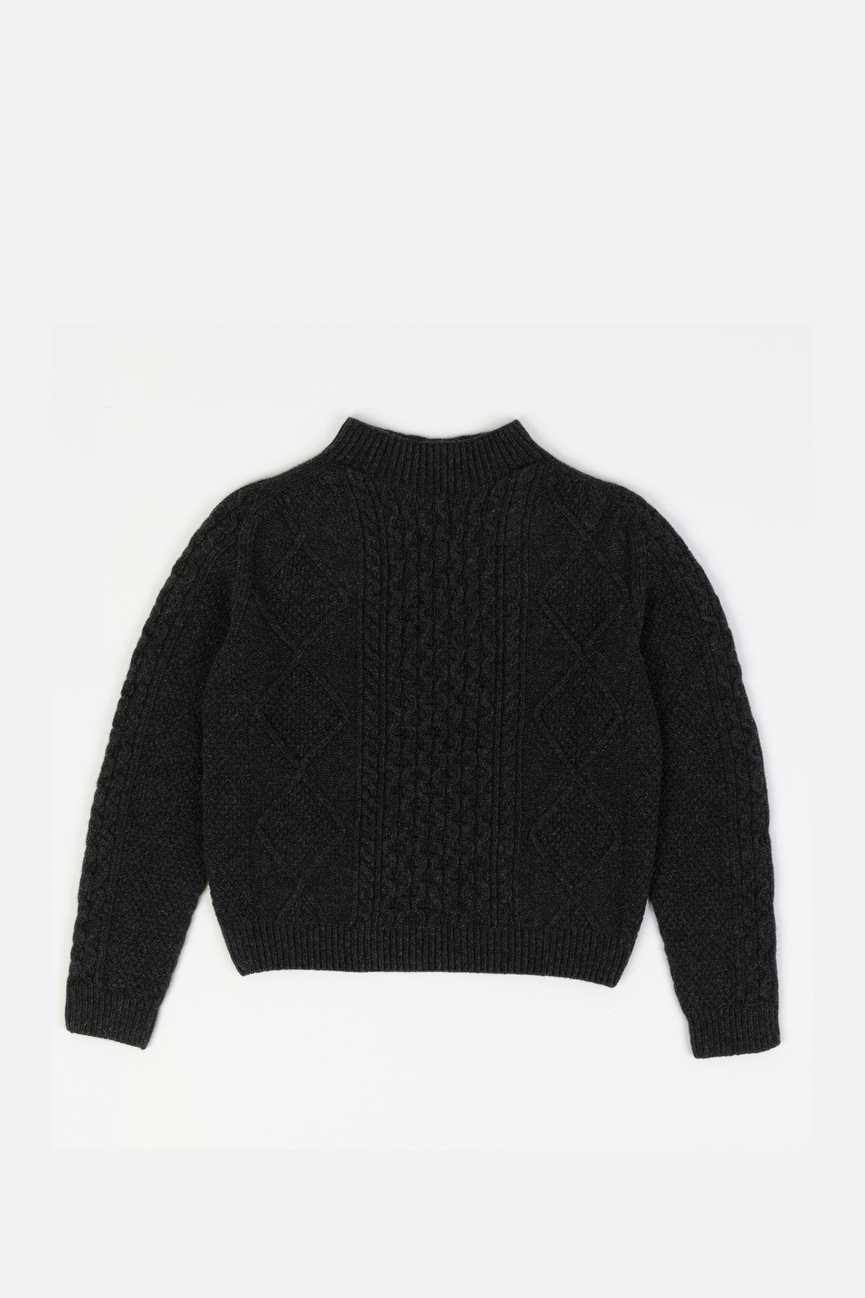 Karin Rocke Aran Jumper Unisex men's jumpers anthracite