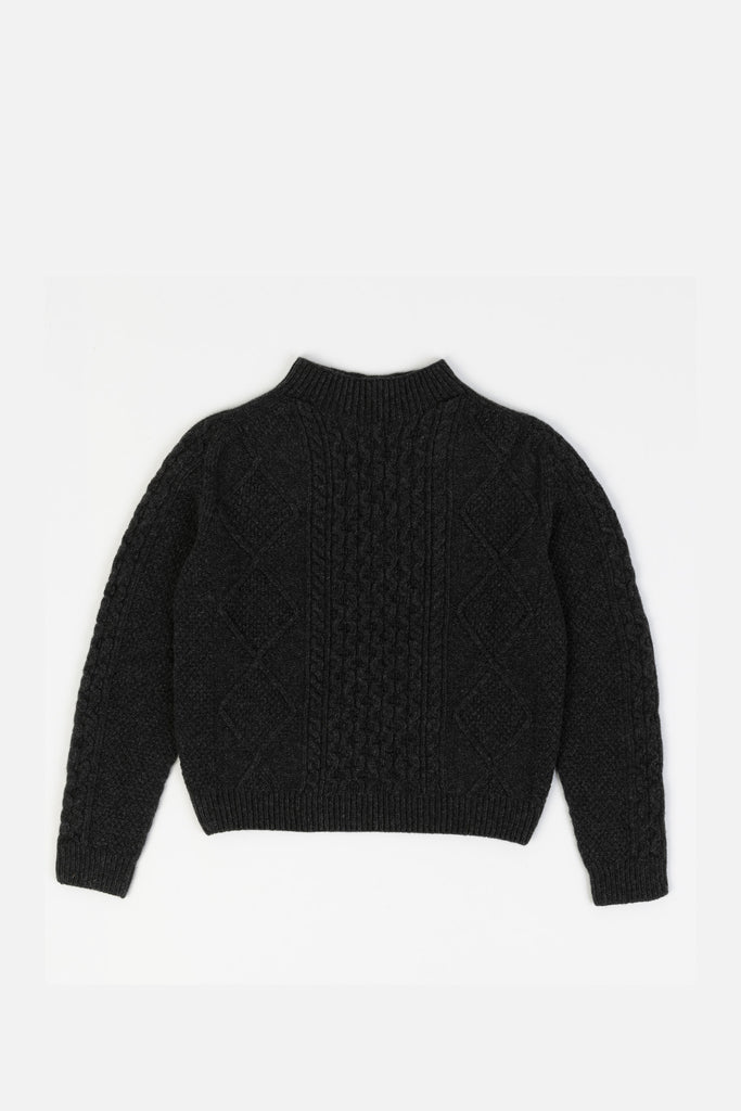 Karin Rocke Aran Jumper Unisex men's jumpers anthracite