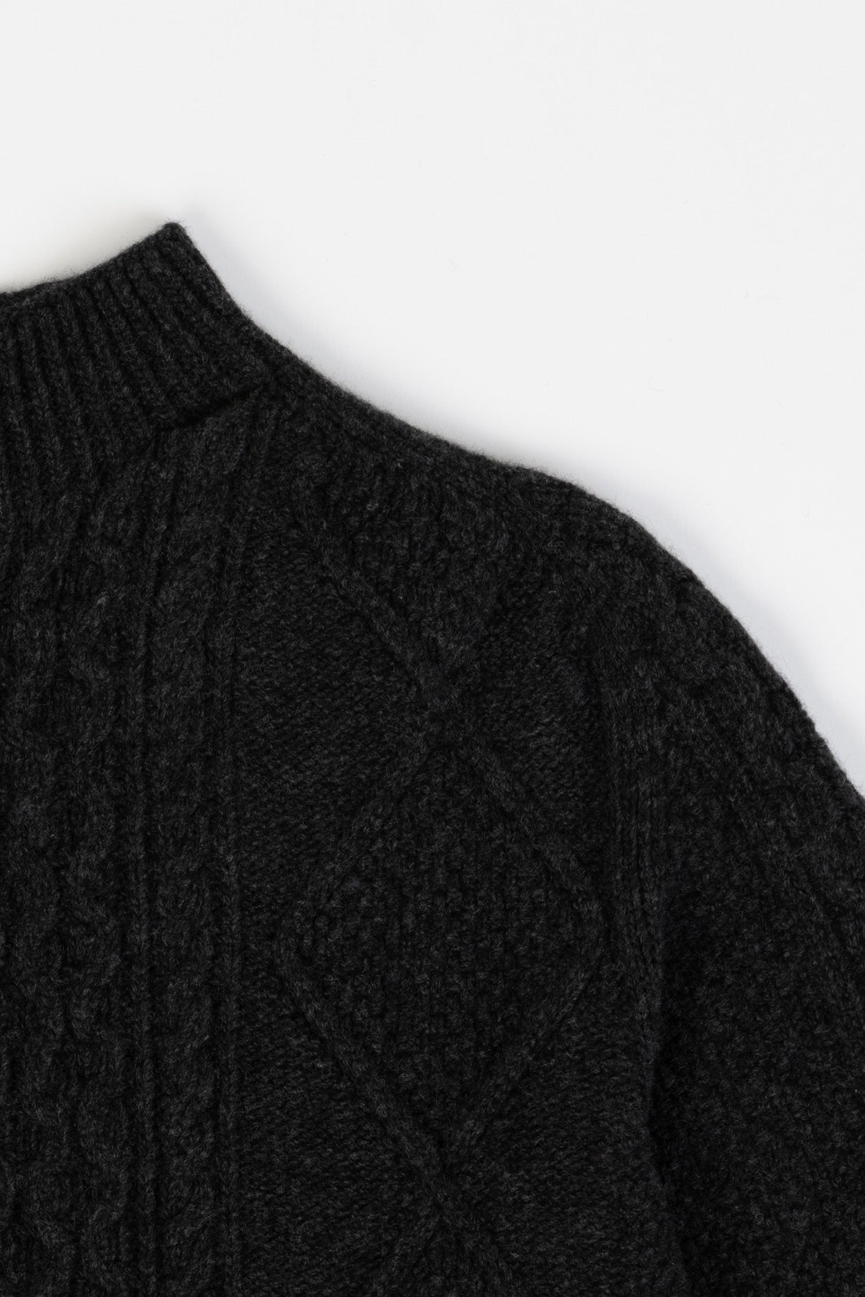 Karin Rocke Aran Jumper Unisex men's jumpers anthracite