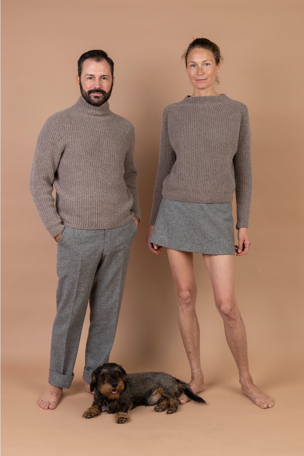 Karin Rocke Boxy Unisex Jumper men's jumpers taupe melange