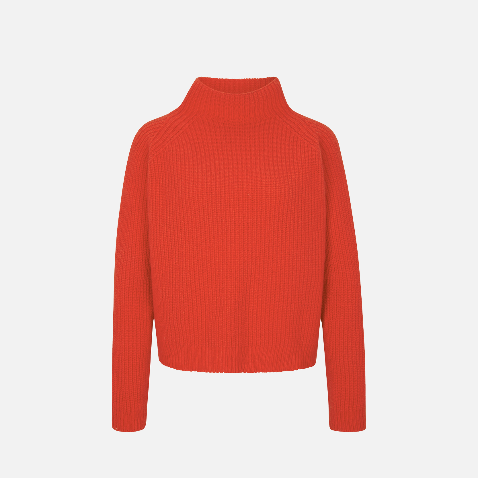 Karin Rocke Boxy stand collar jumpers red kiss