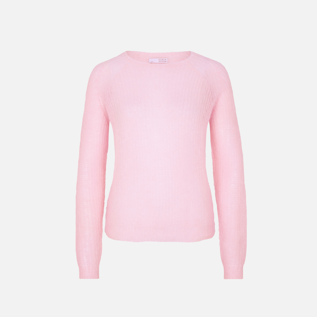 sheer mohair crew neck