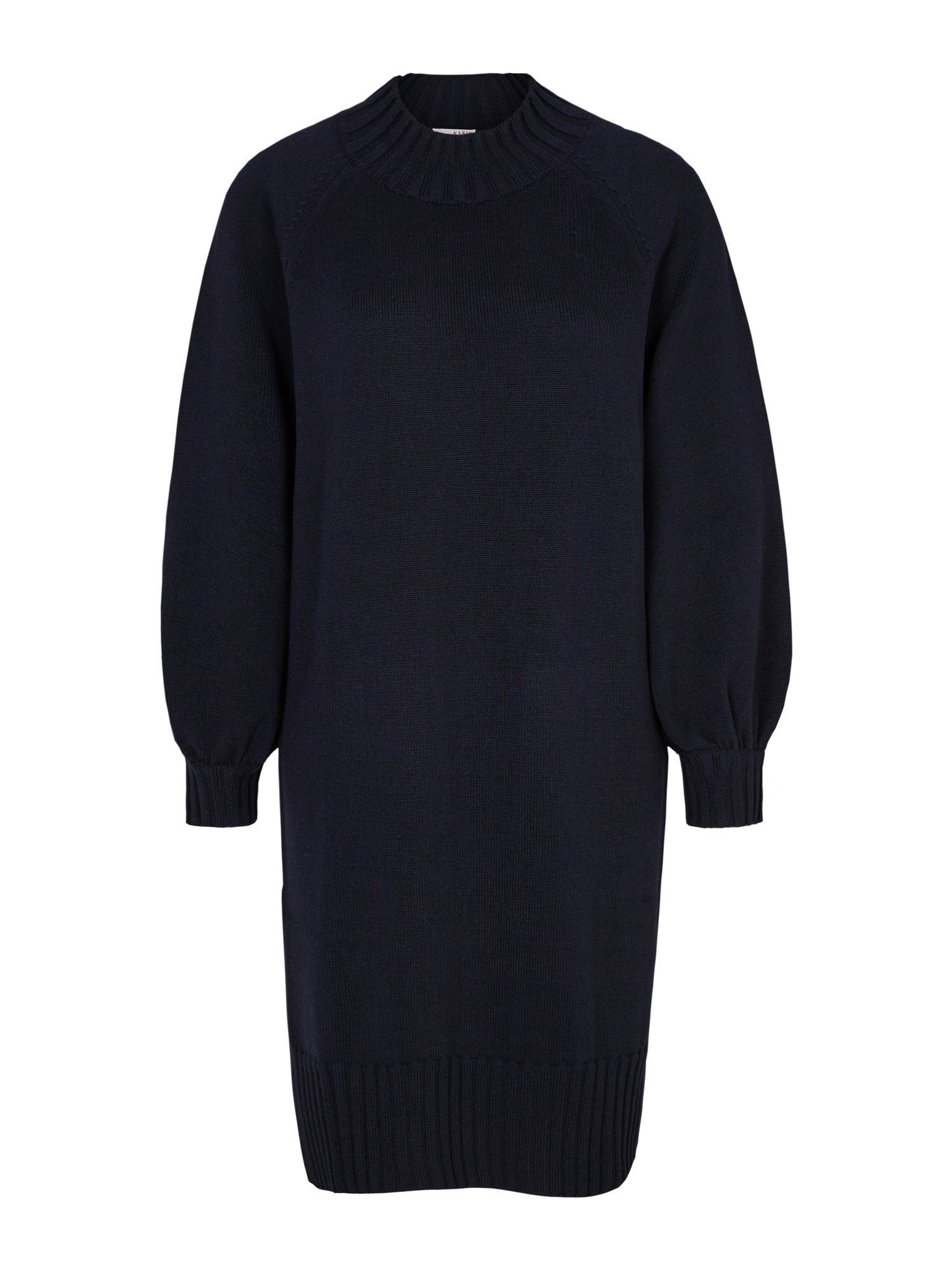 Cape-Like Knit Dress Grey