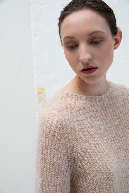 Mohair Pullover Beige