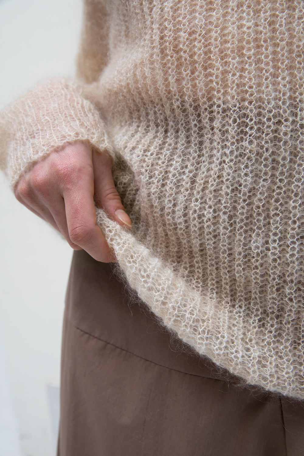 Mohair Pullover Beige