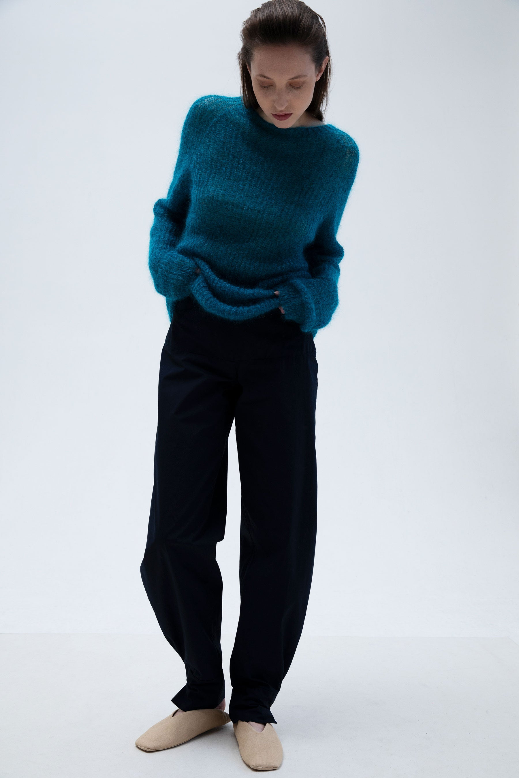 Mohair Pullover Turquoise