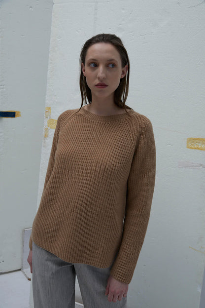 Heavy Rib Crew Neck Pullover