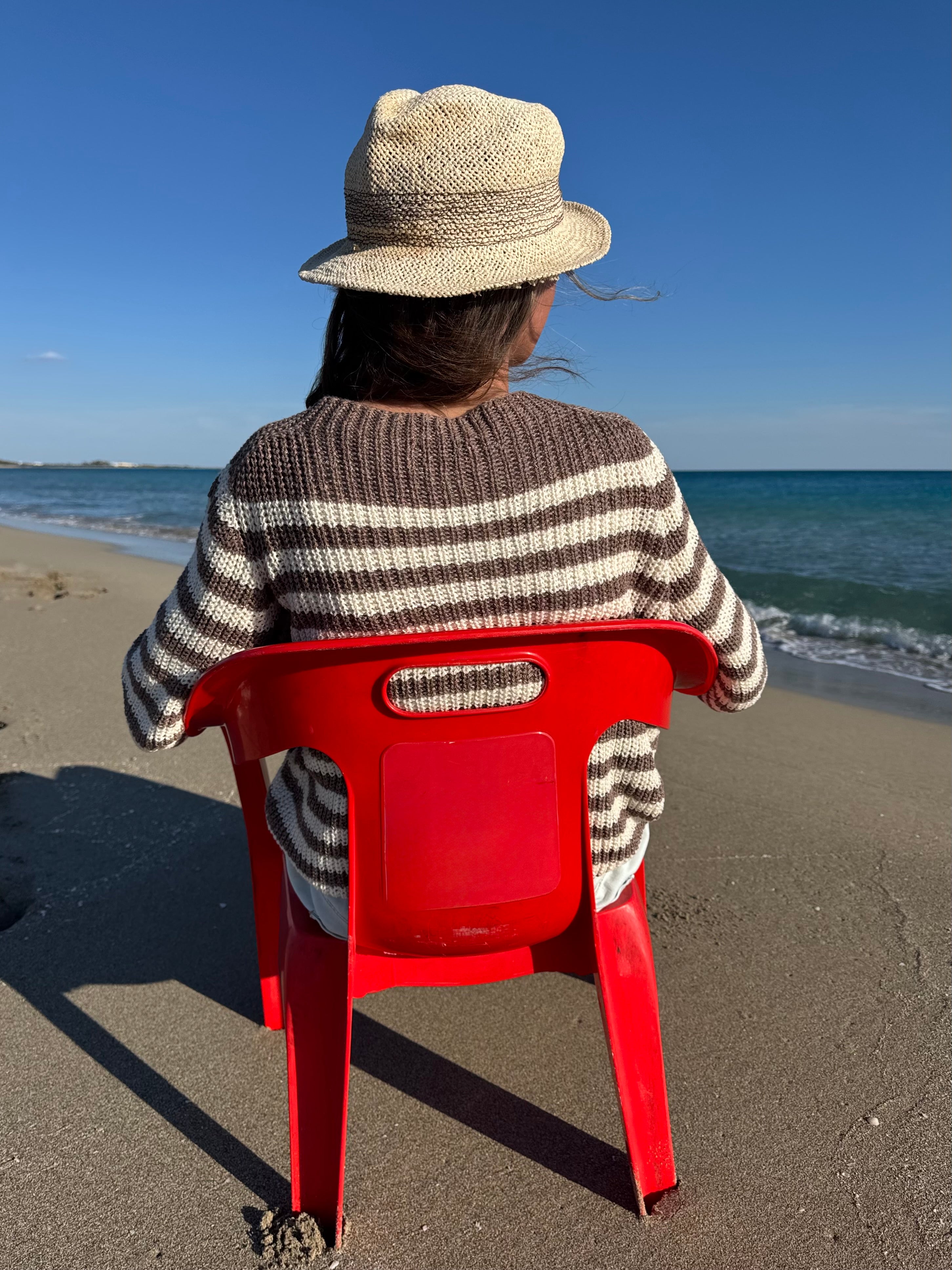Striped Linen Blend Jumper