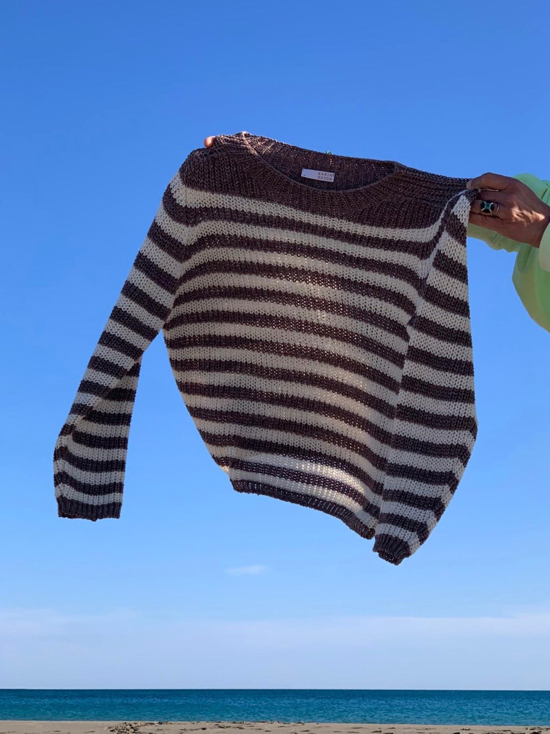 Striped Linen Blend Jumper