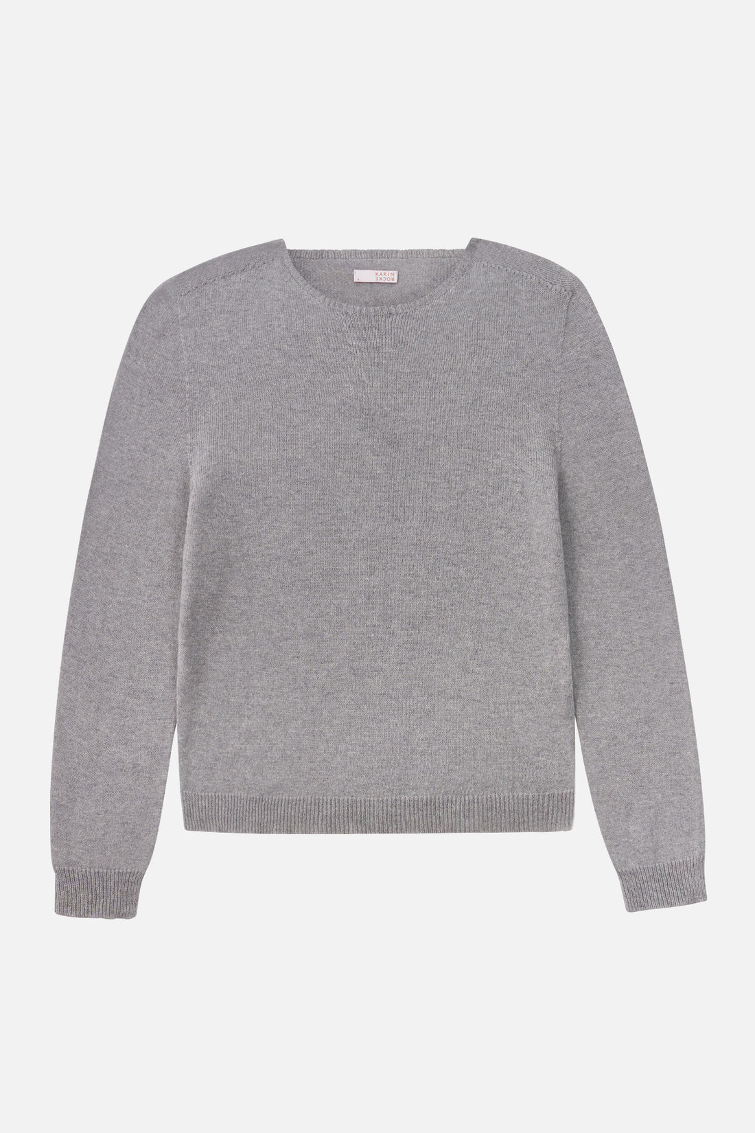 Crew Neck Basic Mono Grey Melange