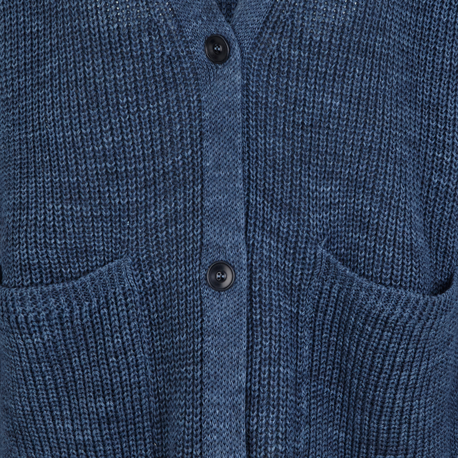 Karin Rocke V-neck cardigan in cotton and linen jackets &amp; coats jeansy blue