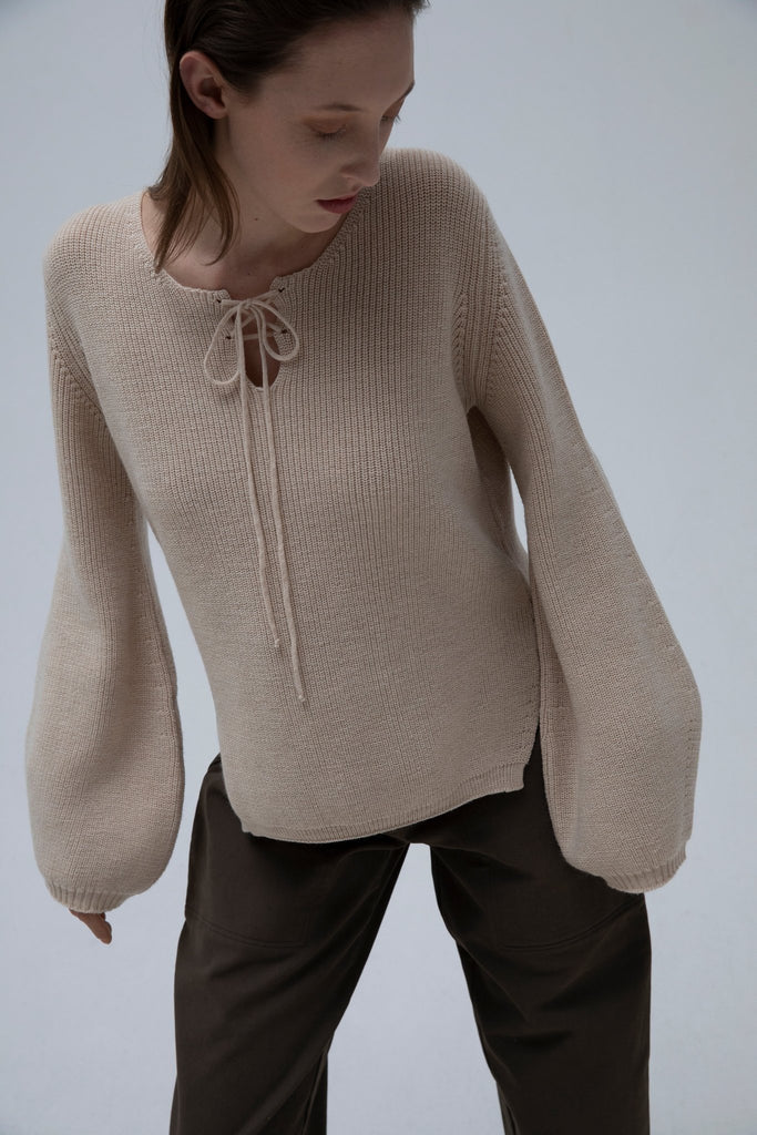 blousy jumper in merino wool - www.karinrocke.com