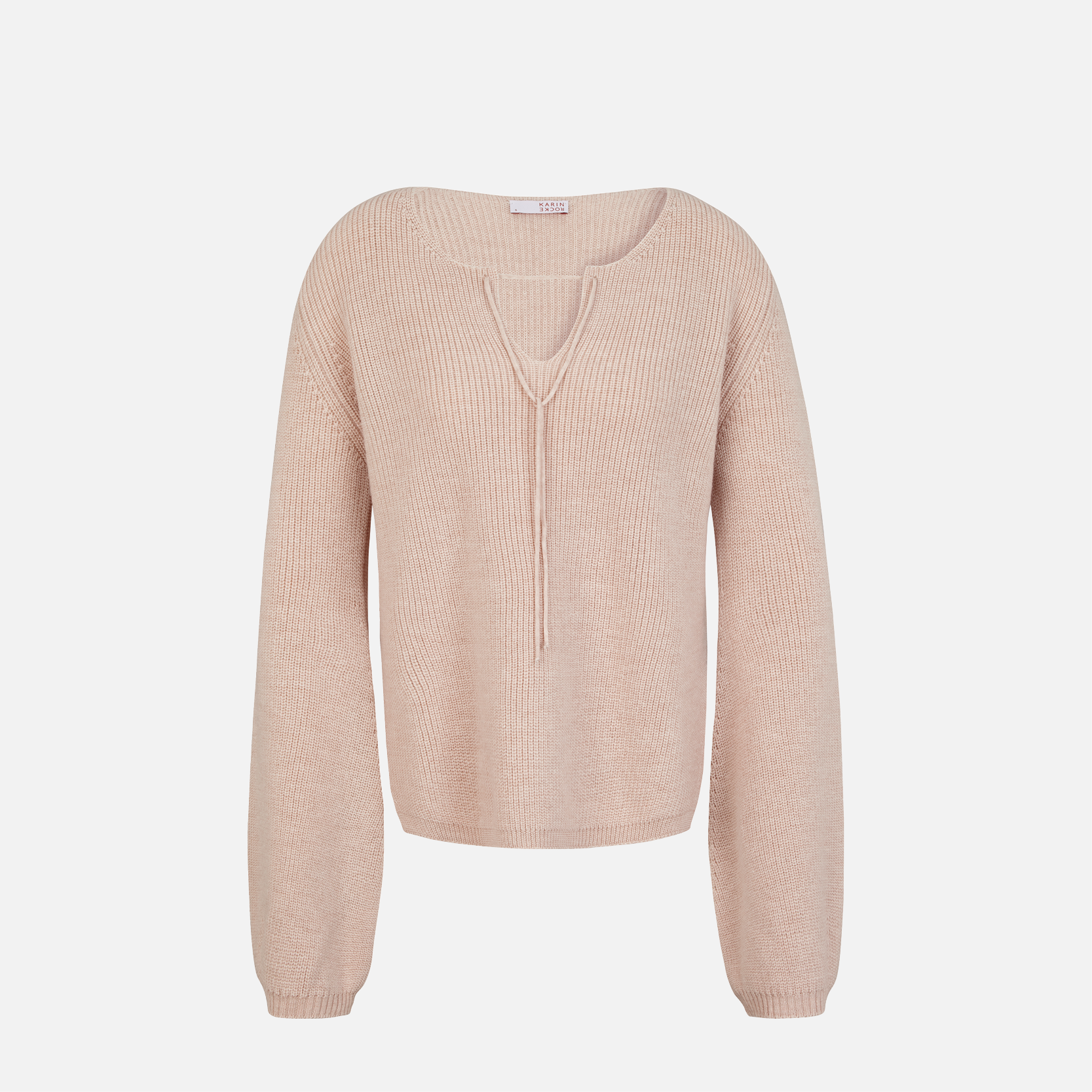 Karin Rocke blousy jumper in merino wool jumpers creamy beige