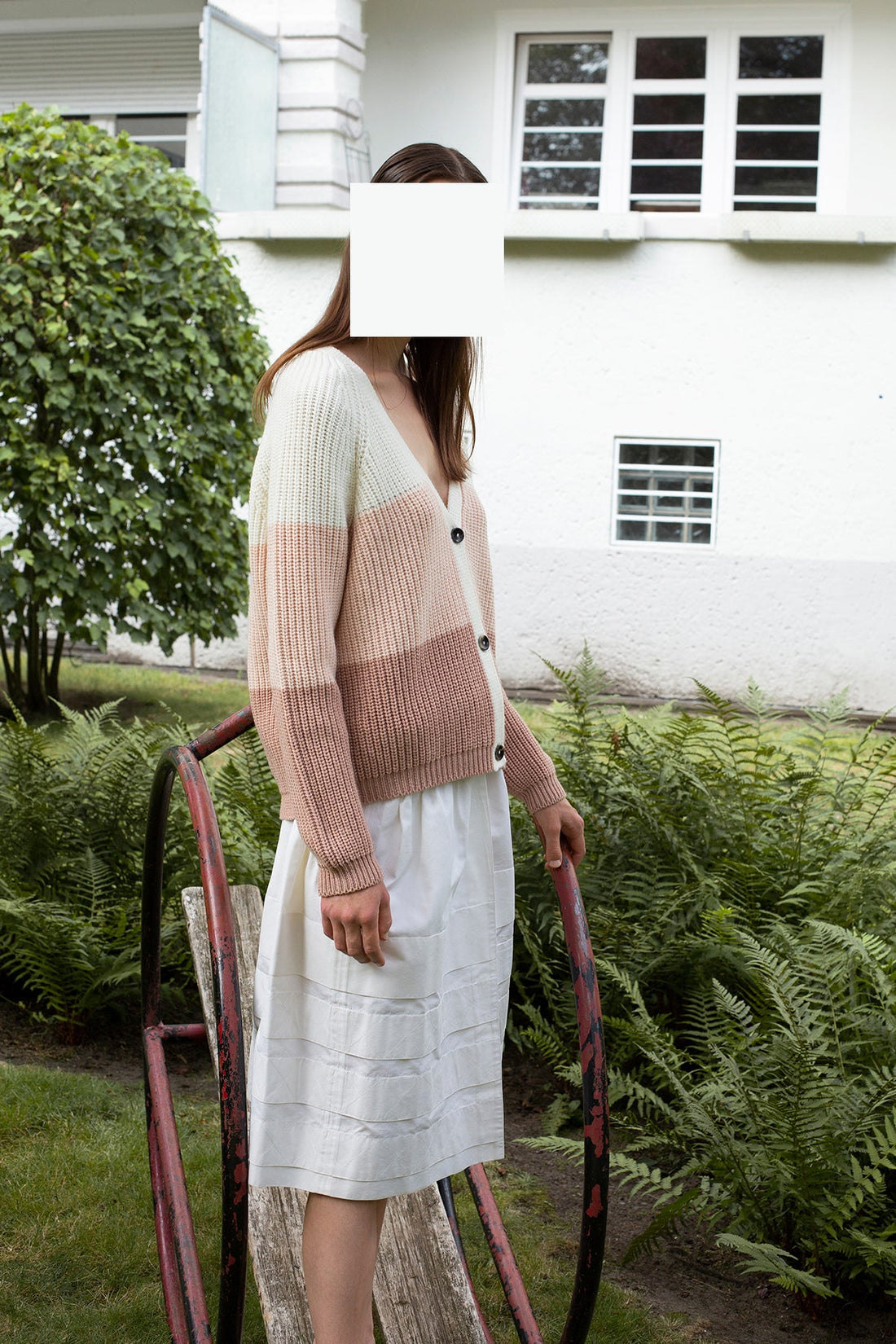 Boy cardigan block stripes - www.karinrocke.com