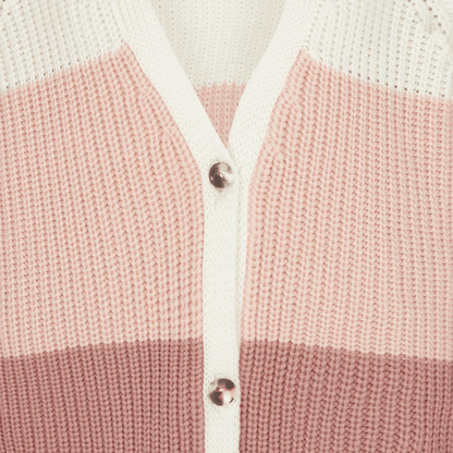 Boy cardigan block stripes - www.karinrocke.com