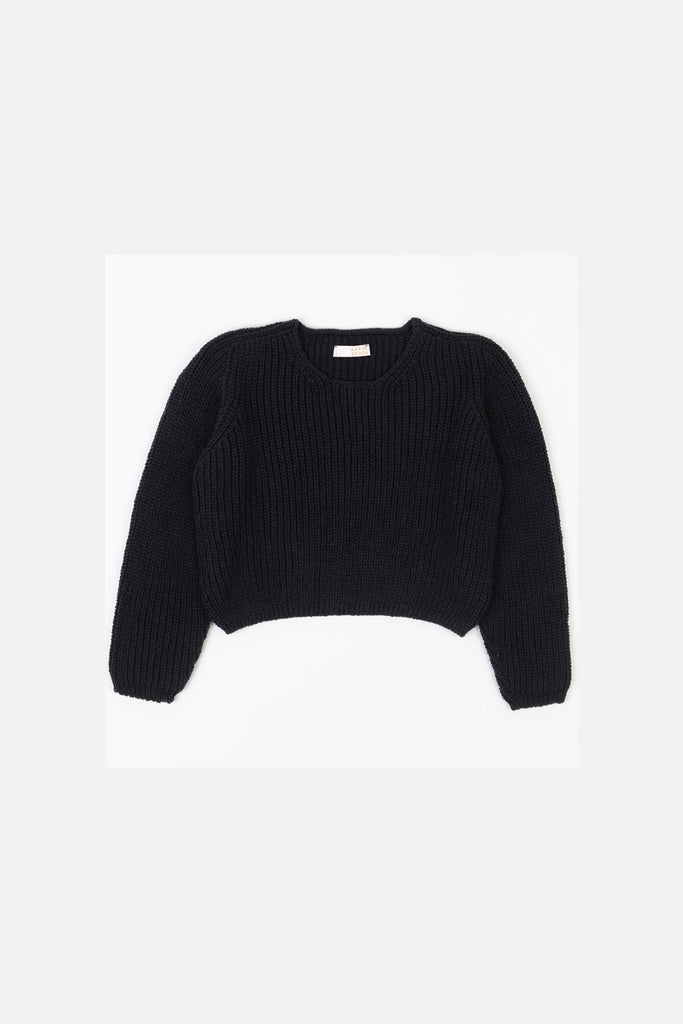 Karin Rocke cropped linen blend pullover jumpers