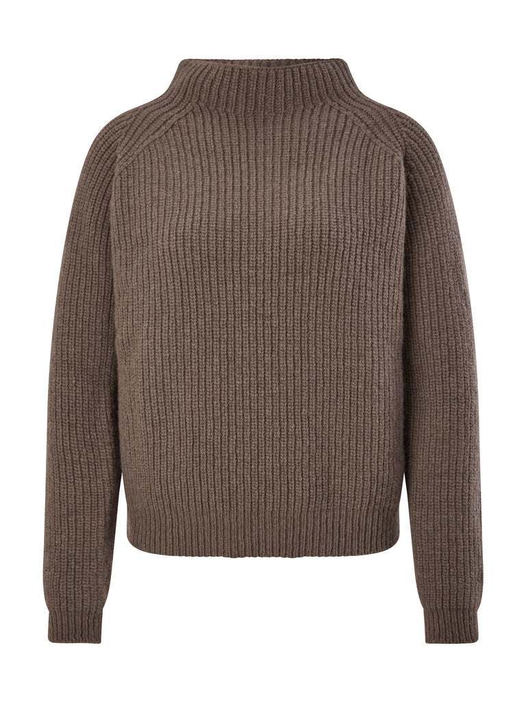 Karin Rocke easy lambswool jumper jumpers urban brown melange