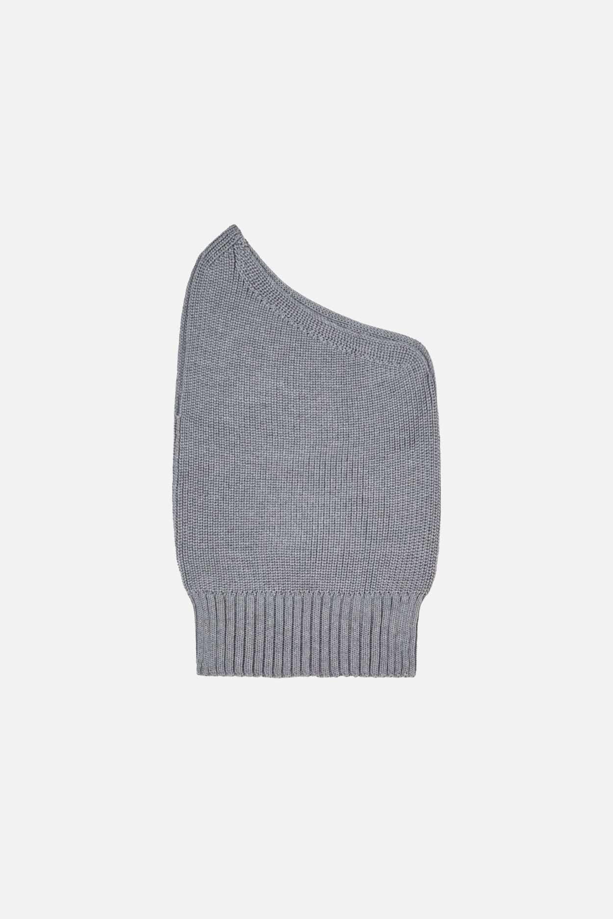 Karin Rocke one shoulder slip over slip overs heather grey