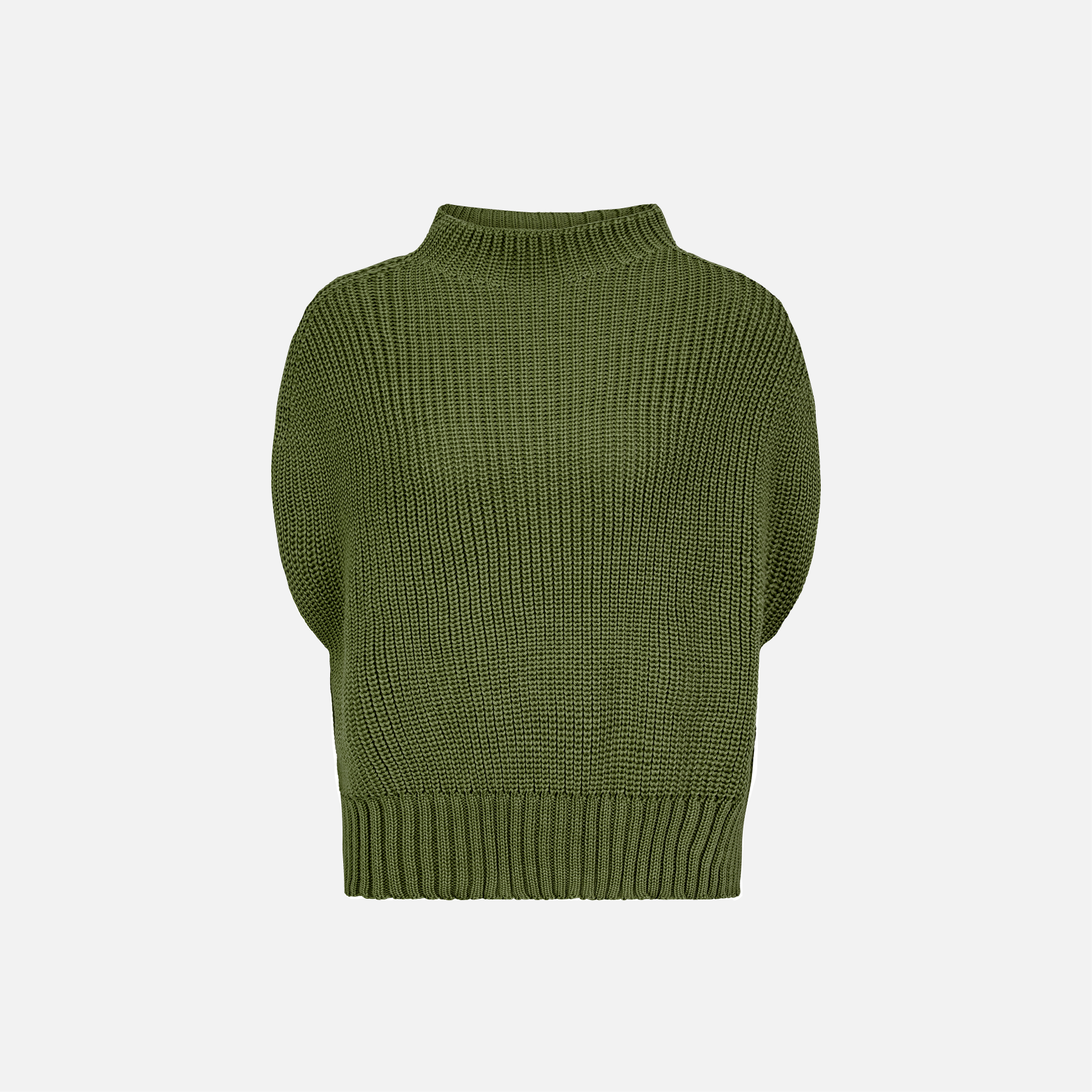 Karin Rocke pullunder in merino wool slip overs green pine