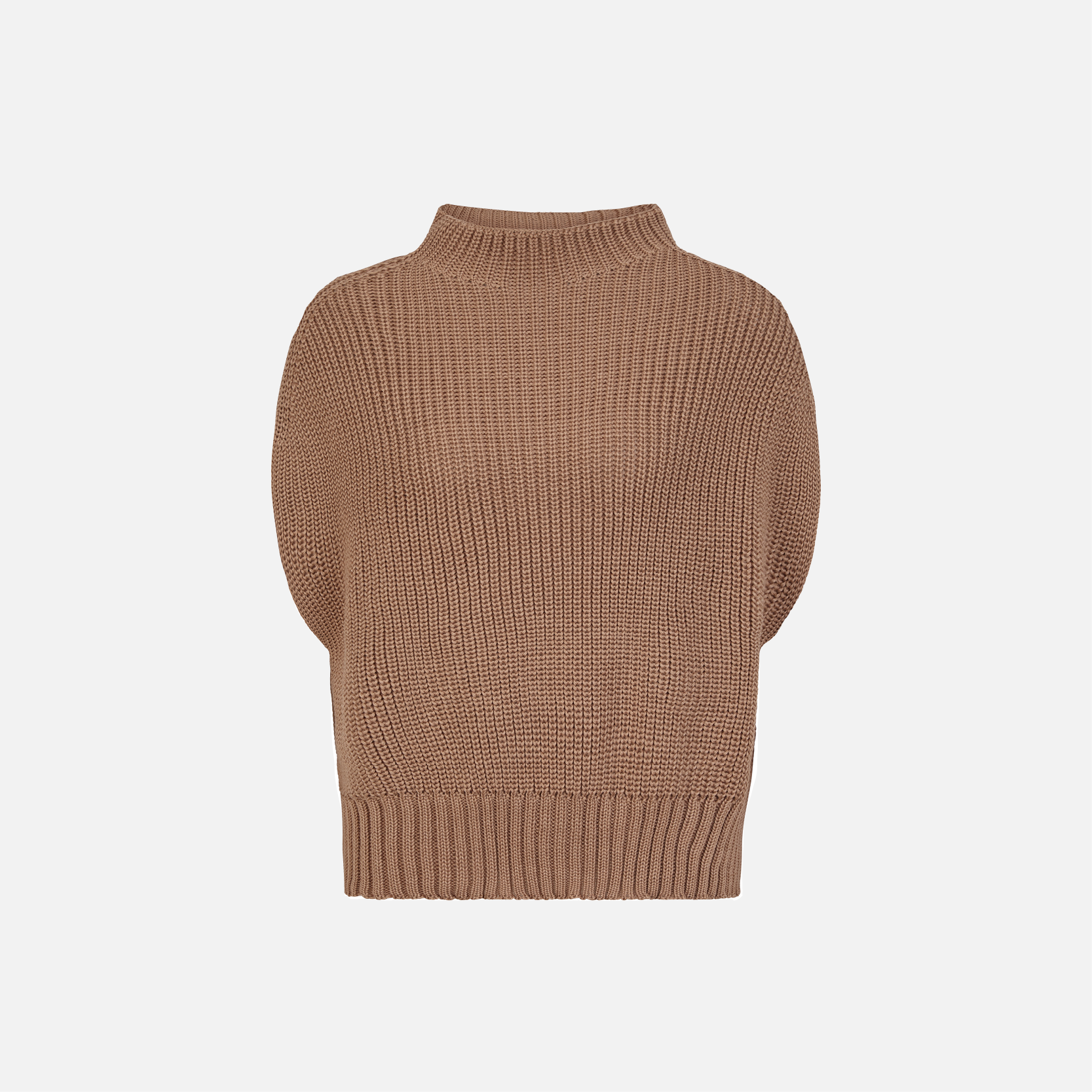 Karin Rocke pullunder in merino wool slip overs light camel