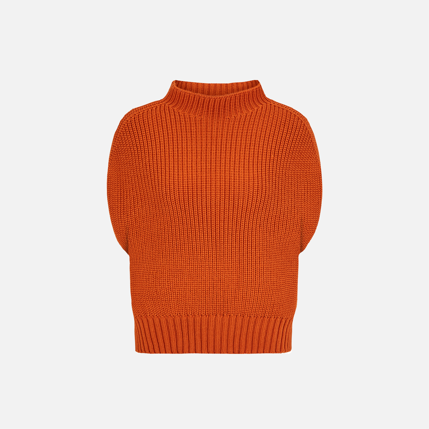 Karin Rocke pullunder in merino wool slip overs orange classique