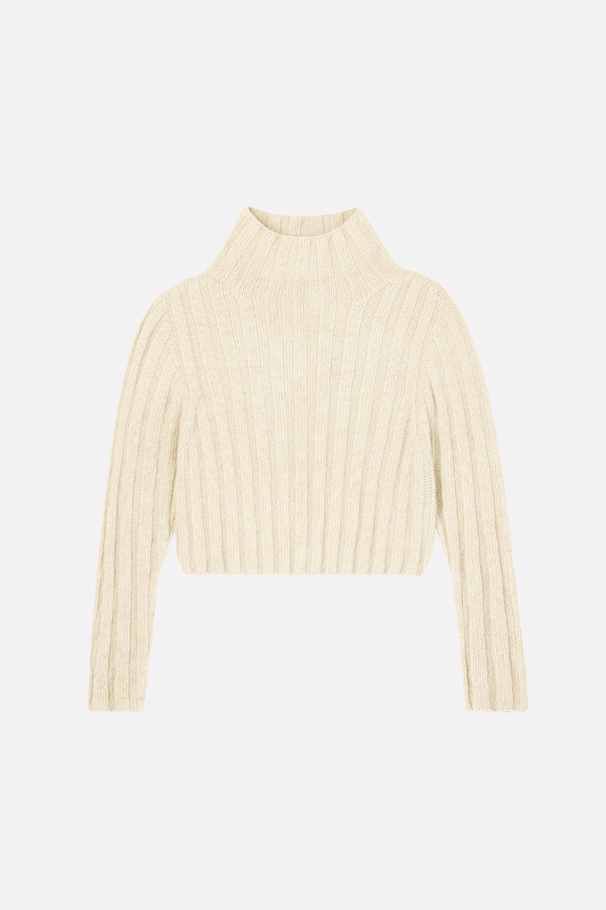 Karin Rocke ribbed cropped jumper jumpers creme