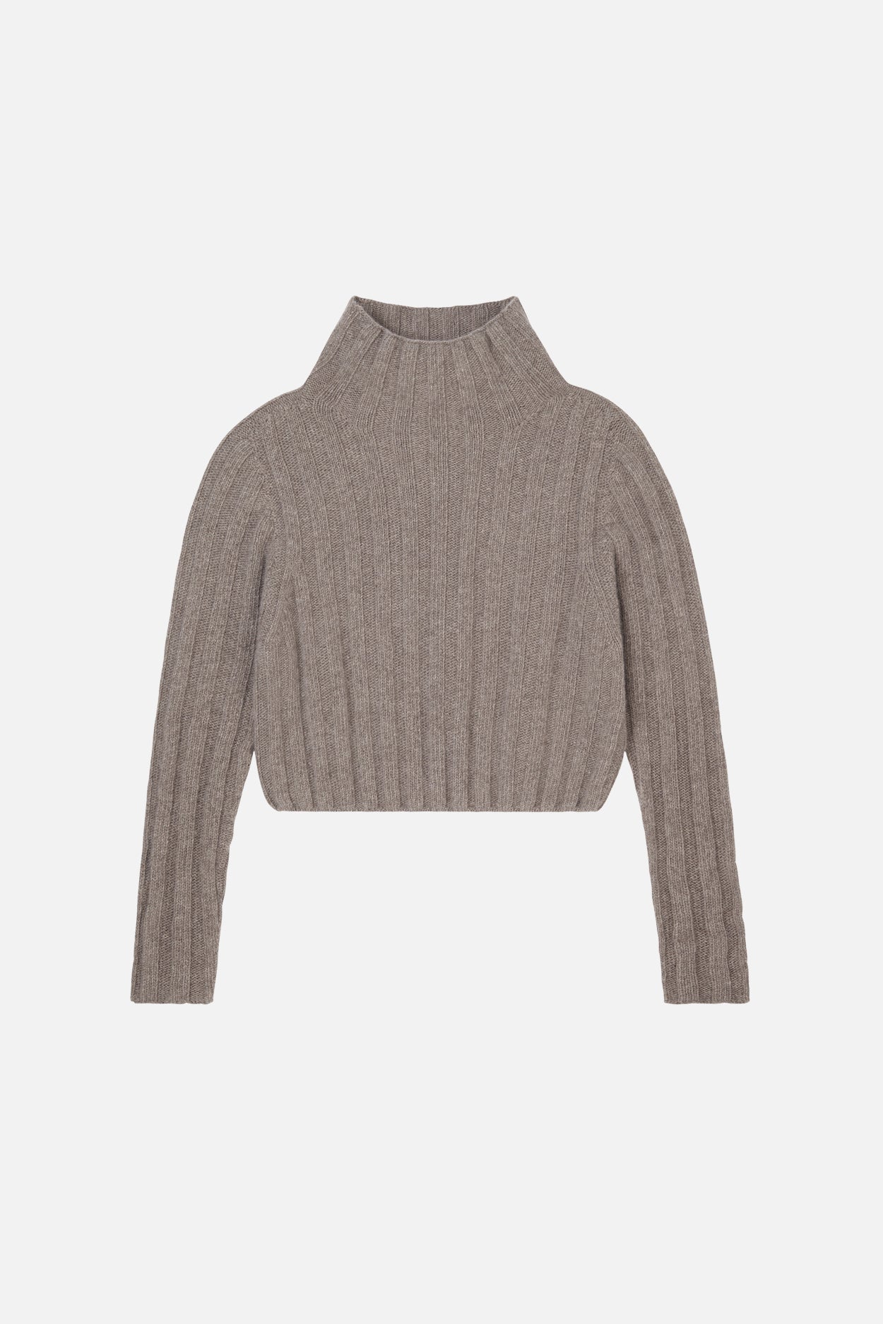 Karin Rocke ribbed cropped jumper jumpers milky taupe