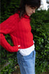 Karin Rocke ribbed cropped jumper jumpers red